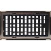 Floor Register Plastic 4"W x 8"H Rubbed Bronze Easy Install Home Vent