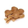 BambooMN - 3.5" Small Solid Bamboo Round Scoop, 30pcs