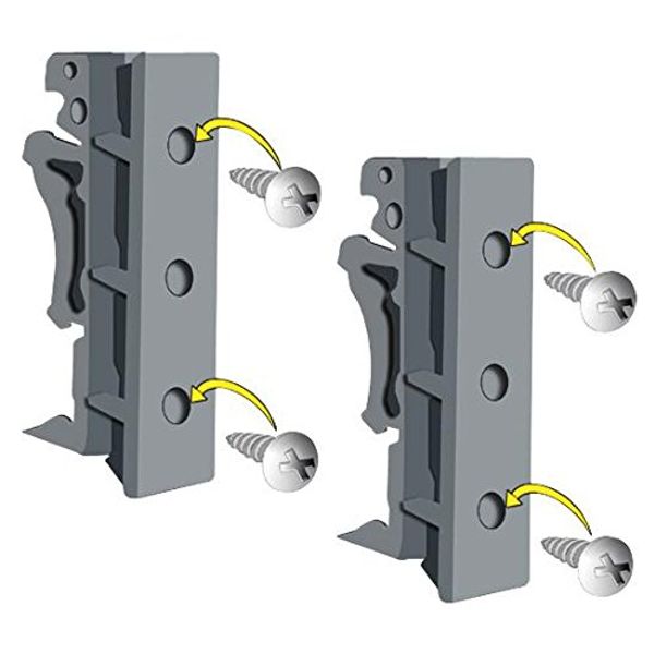 DIN Rail MOUNTING KIT for ES-357,Plastic, Mounting Hardware Computer Brackets, Qty X 1 | MK-048