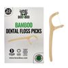 Bamboo Dental Floss Picks | 20CT Reusable Picks | Sustainable & Biodegrable