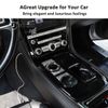 Silver Alloy Center Shift Gear Selector Button Patch Trim For Jaguar XJ 2010-19