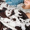 Fleece Blanket Cow Print Soft Throw Blanket Lightweight Throw Blanket