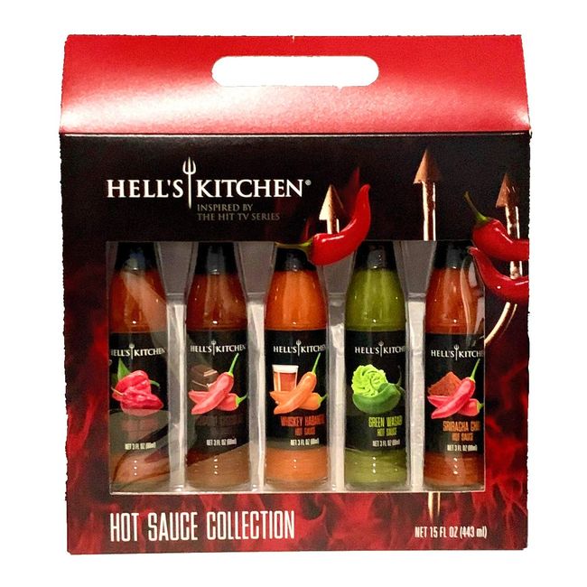 Hell's Kitchen Hot Sauce Collection Holiday Sampler Gift Set