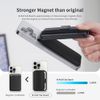 Sinjimoru Pull & Eject Magnetic Wallet for iPhone, 3-Card Holder with Adjustable Stand, Compatible with MagSafe, Lavender