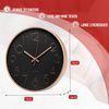 APIELE Silent Simple Pointer 3D Digital Wall Clock for Bedroom Kitchen Living Room School