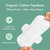 Rael, Organic Cotton Cover Pads, Regular, 14 Count