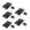 Fasizi 5pcs Pluggable Development Board for ATtiny13A/ATtiny25/ATtiny45/ATtiny85 Programming Editor Micro Usb Power Connector