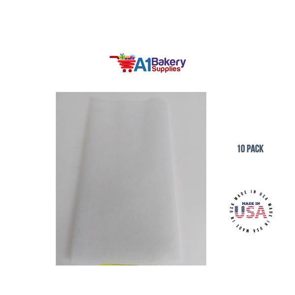 White Non-Woven Tissue Sheets 10 Sheet Pack ~ 20"x26" SheetsUse for Flower Wrapper, Bouquet