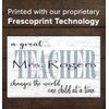 Personalized Teacher Gift Plaque – “A Great Teacher Changes the World” | Custom