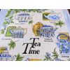 Samuel Lamont Tea Time Cotton Tea Towel, Blue,76.00 x 46.99 cms