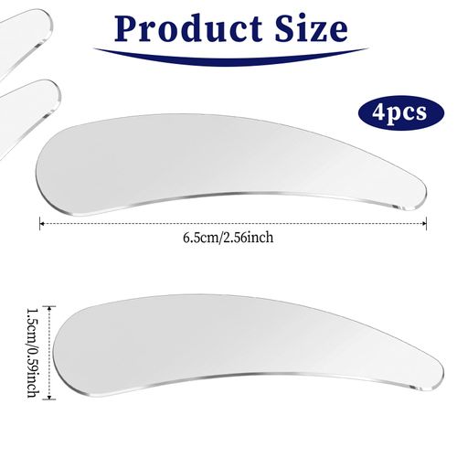 Molain 4Pcs Mini Metal Cosmetic Spatulas, Skincare SpatulaMixing and Sampling Makeup Beauty Tools for Skin Care Creams, Eye Cream, Essences Beauty Accessories(4PCS)