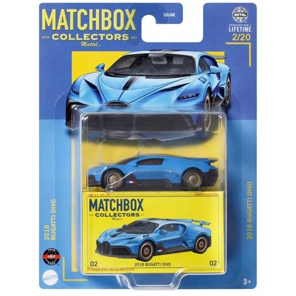 Matchbox 2018 Bugatti Divo, Collectors 2/20 [Blue]