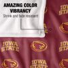 Iowa State University Cyclones Blanket, 50"x60", Logo Pattern, Silky Touch Super Soft Throw