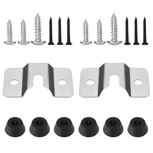 Cdemiy Dart Board Hanging Kit, 2 PCS Dartboard Bracket, Dartboard Fixing Kit, Darts Holder for Hanging Screw Hook Set Accessories Kits