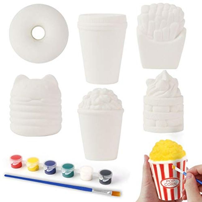 Original DIY Paint Your Own Squishies Kit. Elephant Squishy Painting Kit Slow