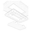 Flush Wall Vent (Lite) 4 In. X 10 In. White