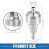 A ABSOPRO Universal Gas Inline Fuel Filter 6mm OD Gasoline Filter Silver Tone