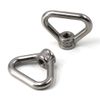 304 Stainless Steel Eye Nut M12 Triangle Ring Shape Lifting Eye Nut Set Threaded Nut Fastener 4PCS