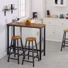 Mr IRONSTONE Bar Table, 47" Pub High Top Table Rectangular Bar Height Table Sofa Console/Dining Coffee Table, for Narrow Space, Living Room, Vintage