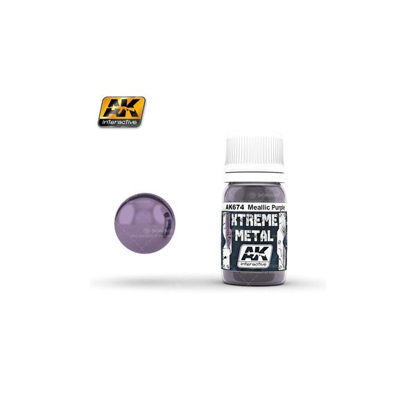 AK Interactive 30ml Extreme Metal Paints Metallic Purple # 674