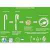 Biodegradable Clear Disposable Jumbo Drinking Straws Wrapped Compostable 4500pck