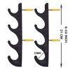 YYST Horizontal Fishing Rod Storage Rack Holder Wall Mount - W Screws - No Fishing Rod- Hold 4 Fishing Rods