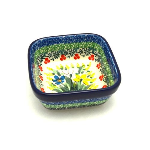 Polish Pottery Ramekin - Square - Unikat Signature - U5131