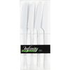 Disposable Heavy Weight White Plastic Knives 128pcs