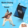 Mud Daddy Super Absorbent Specially Designed Micro Towel, Blue
