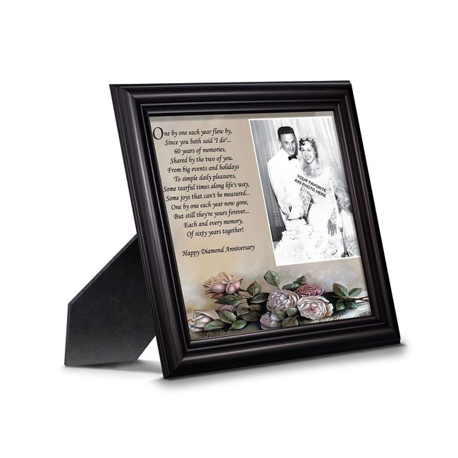 60th Anniversary Gifts, Diamond 60th Wedding Anniversary Grandparents Gifts