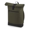 BagBase Roll-top Backpack, Military Green, One Size