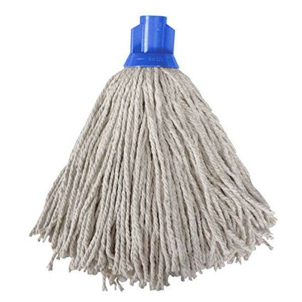 bar@drinkstuff Colour Coded Blue Socket Mop Head - Quality Yarn Mop Head for General Low Risk Areas
