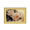 Cross stitch, flower, white rose, C0025