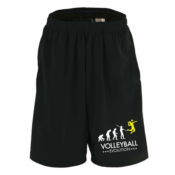 Artwork Skoube Volleyball Half Pants, Dry, Practice Wear, Volleyball Evolution, Black