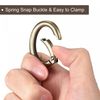 sourcing map Bronze Oval Spring Snap Clip Trigger Spring Keyring Buckle, 4Pcs, 1.5 Inch, D Ring, Bag Strap Ring