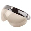 T.Y.G.F Helmet Visor 3 Snap Motorcycle Universal Shield Aviation Shield Silver Mirror Unisex (A)
