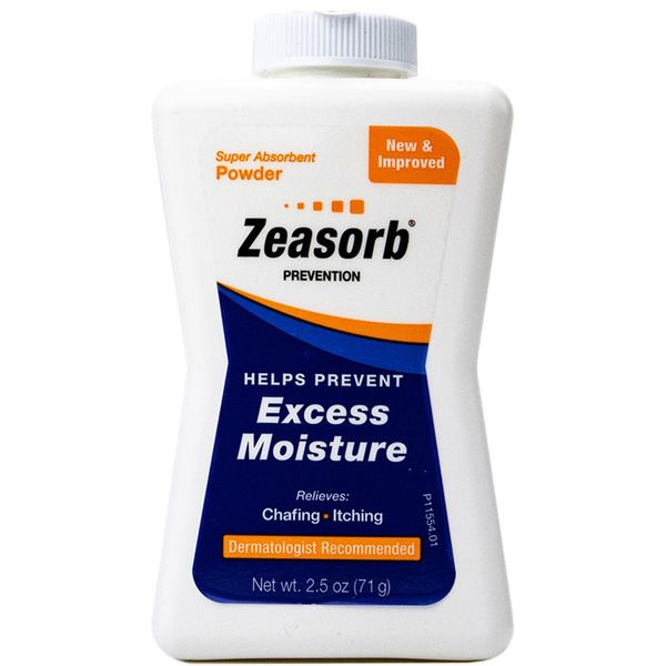 Zeasorb Prevention Powder Talc Powder Antifungal 2.5 oz. Shaker Bottle