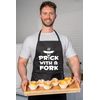 Prick With a Fork BBQ Cooking Funny Novelty Apron Black