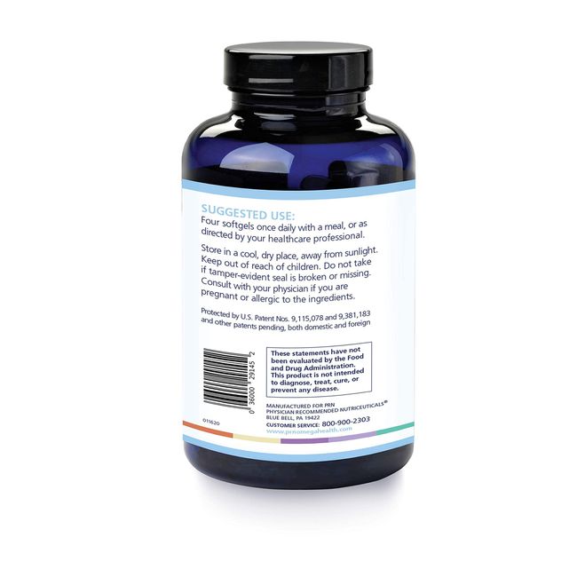 PRN De Dry Eye Omega 3 Fish Oil Support for Eye Dryness 2240mg EPA DHA Supplement in Natural Triglyceride Formula Original Formula for Healthy