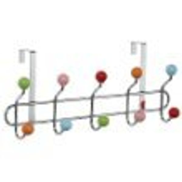 Funky Overdoor Clothes Hanger Storage Rail / Holder Rack