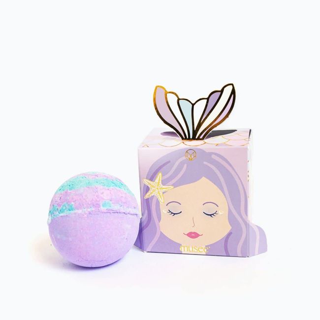 Musee Mermaid 8oz Bath Bomb |Relaxing Aromatherapy Bath Bombs | Gift Set for Women |Easter Gift for Teens, Kids & Sensitive Skin| Paraben-Free & Sulfate Free | Handmade in The USA