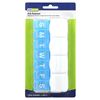 Weekly Pill Planner with Vitamin Compartments and Labels, 1 Count