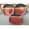 Better Homes & Gardens Large Dinnerware Plate, one set 4 pieces, Red Strip