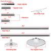 45mm Spinning & Static Removable Height Adjustable Dancing Pole Fitness Studio