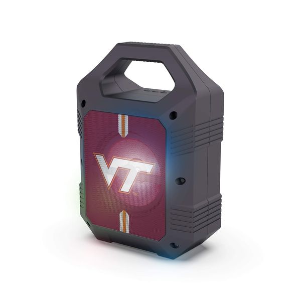 SOAR NCAA ShockBox XL LED Wireless Bluetooth Speaker, Virginia Tech Hokies