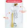 LEC HARU KITCHEN K00289 3-Strand Tool Hook, Easy to Stick Without Damage, Kitchen Storage, Space Saving, White
