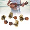 4 Pcs Ukulele Tuning Pegs Elegant Buttons Replacement Machine Head Tuner for 4 String Instruments