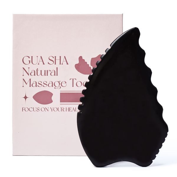 tophld Gua Sha Facial Tools, Natural Bian Stone Gua Sha Stone Body Gua Sha Scraping Massage Tool, Face Stone Large GuaSha Tool for Traditional Acupuncture Therapy