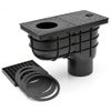 Grille for Rain Pipe Drain – Black (Model 325 A, B, C, D, E, G)