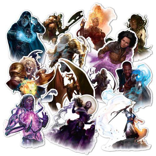 Desert Cactus Magic: The Gathering Stickers Vinyl Decal Laptop Water Bottle Car Scrapbook11.42x8.94 Decorations Birthday Favor Party Supplies (2-5)